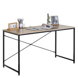 Γραφείο  IVERTON Δρυς/Μαύρο Μοριοσανίδα/Μέταλλο 120x60x70cm