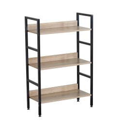 Ραφιέρα  MARWOOD Δρυς/Μαύρο Μοριοσανίδα/Μέταλλο 60x27.6x93cm