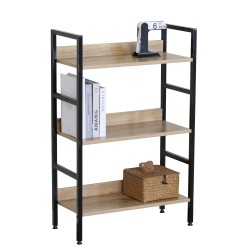 Ραφιέρα  MARWOOD Δρυς/Μαύρο Μοριοσανίδα/Μέταλλο 60x27.6x93cm