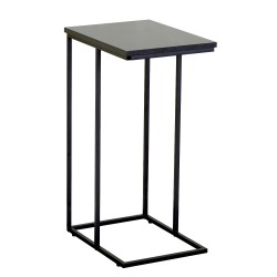 Βοηθητικό Τραπεζάκι  TRENTON Μαύρο Μάρμαρο Μοριοσανίδα/Μέταλλο 40x30x66cm