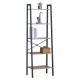 Ραφιέρα  TARNOX Με 5 Ράφια Δρυς/Μαύρο MDF/Μέταλλο 56x37.8x172.2cm