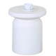 Τραπεζάκι Σαλονιού  TERRAE Λευκό/Γκρι Κεραμικό Φ40x45.5cm