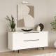 Μπουφές CARTMEL Λευκό Μοριοσανίδα/Μέταλλο 44.5x160x74.3cm Μπουφές CARTMEL Λευκό Μοριοσανίδα/Μέταλλο 44.5x160x74.3cm