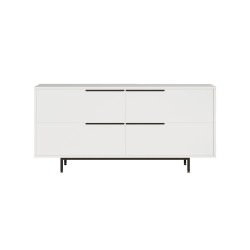 Μπουφές  CARTMEL Λευκό Μοριοσανίδα/Μέταλλο 44.5x160x74.3cm