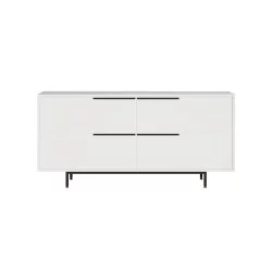 Μπουφές  CARTMEL Λευκό Μοριοσανίδα/Μέταλλο 44.5x160x74.3cm