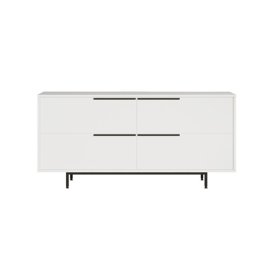 Μπουφές CARTMEL Λευκό Μοριοσανίδα/Μέταλλο 44.5x160x74.3cm Μπουφές CARTMEL Λευκό Μοριοσανίδα/Μέταλλο 44.5x160x74.3cm