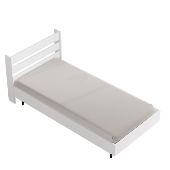 Κρεβάτι SUFFOLK Λευκό Μοριοσανίδα/Μέταλλο 108.5x205.6x86cm Κρεβάτι SUFFOLK Λευκό Μοριοσανίδα/Μέταλλο 108.5x205.6x86cm