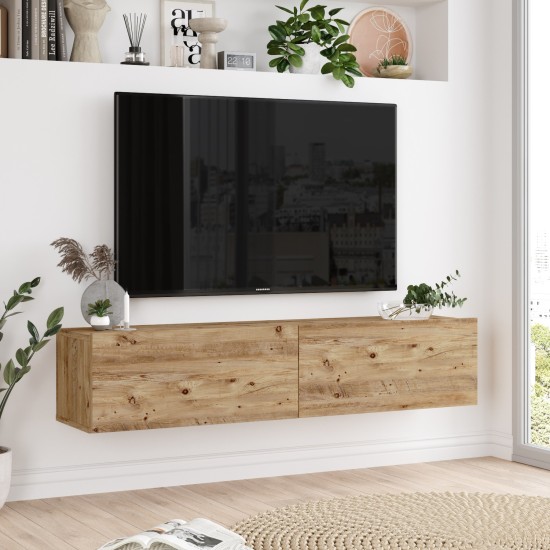 Έπιπλο Τηλεόρασης BERKSHIRE Πεύκο Μοριοσανίδα 140x31.6x29.6cm Έπιπλο Τηλεόρασης BERKSHIRE Πεύκο Μοριοσανίδα 140x31.6x29.6cm