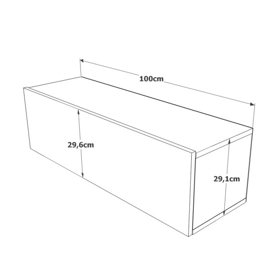 Έπιπλο Τηλεόρασης INVERIE Πεύκο Μοριοσανίδα 100x31.6x29.6cm Έπιπλο Τηλεόρασης INVERIE Πεύκο Μοριοσανίδα 100x31.6x29.6cm