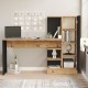 Γραφείο CAMDEN Πεύκο/Μαύρο Μοριοσανίδα 152.3x40x120cm Γραφείο CAMDEN Πεύκο/Μαύρο Μοριοσανίδα 152.3x40x120cm