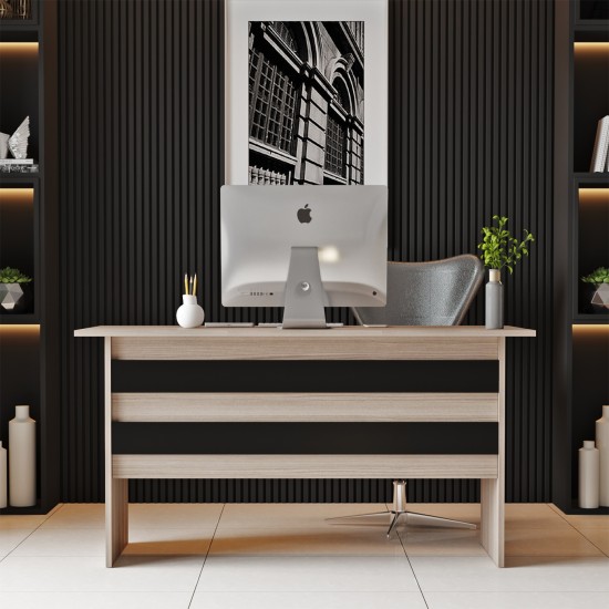 Γραφείο EASTCOTE Οξιά/Μαύρο Μοριοσανίδα 140x60x73.8cm Γραφείο EASTCOTE Οξιά/Μαύρο Μοριοσανίδα 140x60x73.8cm