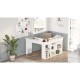 Γραφείο FELTHAM Λευκό Μοριοσανίδα 115x120x72cm Γραφείο FELTHAM Λευκό Μοριοσανίδα 115x120x72cm