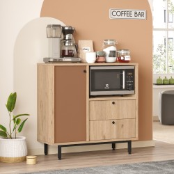 Ντουλάπι Κουζίνας  GLASGOW Φυσικό/Κεραμιδί Μοριοσανίδα/Μελαμίνη 88x35.5x85cm Ντουλάπι Κουζίνας  GLASGOW Φυσικό/Κεραμιδί Μοριοσανίδα/Μελαμίνη 88x35.5x85cm