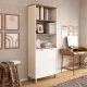 Βιβλιοθήκη  BRAGI Λευκό/Φυσικό Μοριοσανίδα 69.5x32x180cm