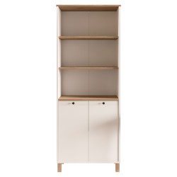 Βιβλιοθήκη  BRAGI Λευκό/Φυσικό Μοριοσανίδα 69.5x32x180cm