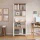 Βιβλιοθήκη  BRAGI Λευκό/Φυσικό Μοριοσανίδα 69.5x32x180cm