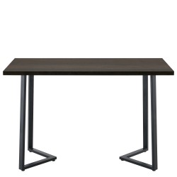 Τραπέζι Τραπεζαρίας  WINFORD Καρυδί/Μαύρο Μέταλλο/Μοριοσανίδα 120x70x76cm