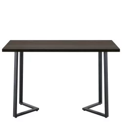 Τραπέζι Τραπεζαρίας  WINFORD Καρυδί/Μαύρο Μέταλλο/Μοριοσανίδα 120x70x76cm