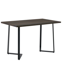 Τραπέζι Τραπεζαρίας  WINFORD Καρυδί/Μαύρο Μέταλλο/Μοριοσανίδα 120x70x76cm
