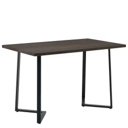 Τραπέζι Τραπεζαρίας  WINFORD Καρυδί/Μαύρο Μέταλλο/Μοριοσανίδα 120x70x76cm