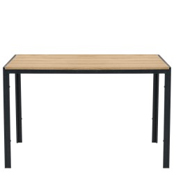 Τραπέζι Τραπεζαρίας  CRESTMERE Sonoma/Μαύρο Μέταλλο/Μοριοσανίδα 120x70x75cm