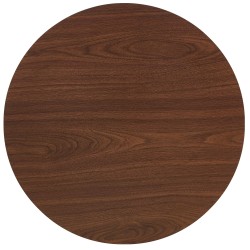 Τραπέζι Τραπεζαρίας  QUINTON Καρυδί/Μαύρο Μέταλλο/Μοριοσανίδα 60x60x74cm