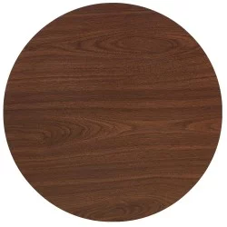 Τραπέζι Τραπεζαρίας  QUINTON Καρυδί/Μαύρο Μέταλλο/Μοριοσανίδα 60x60x74cm