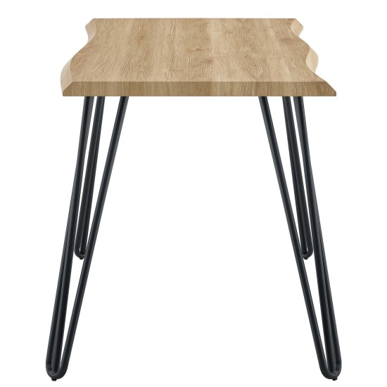 Τραπέζι Τραπεζαρίας  BRANWELL Sonoma/Μαύρο Μέταλλο/Μοριοσανίδα 120x60x77.5cm