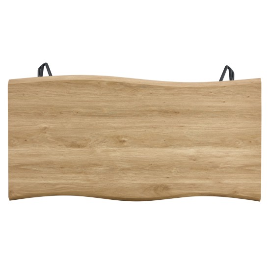 Τραπέζι Τραπεζαρίας  BRANWELL Sonoma/Μαύρο Μέταλλο/Μοριοσανίδα 120x60x77.5cm