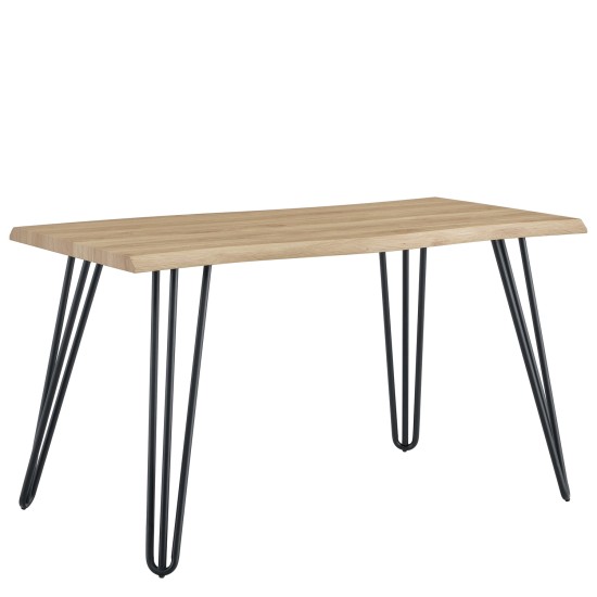 Τραπέζι Τραπεζαρίας  BRANWELL Sonoma/Μαύρο Μέταλλο/Μοριοσανίδα 120x60x77.5cm