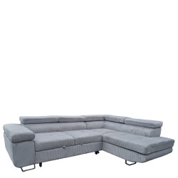 Καναπές Γωνιακός  LUZANO Γκρι Ανοιχτό Ύφασμα/MDF 277x203x100cm