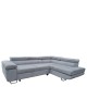 Καναπές Γωνιακός  LUZANO Γκρι Ανοιχτό Ύφασμα/MDF 277x203x100cm