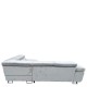 Καναπές Γωνιακός  LUZANO Γκρι Ανοιχτό Ύφασμα/MDF 277x203x100cm