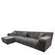 Καναπές Γωνιακός  ORVELLA Γκρι Ύφασμα 363x194x80cm