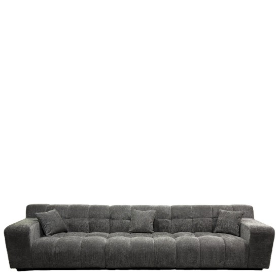Καναπές Γωνιακός  ORVELLA Γκρι Ύφασμα 363x194x80cm