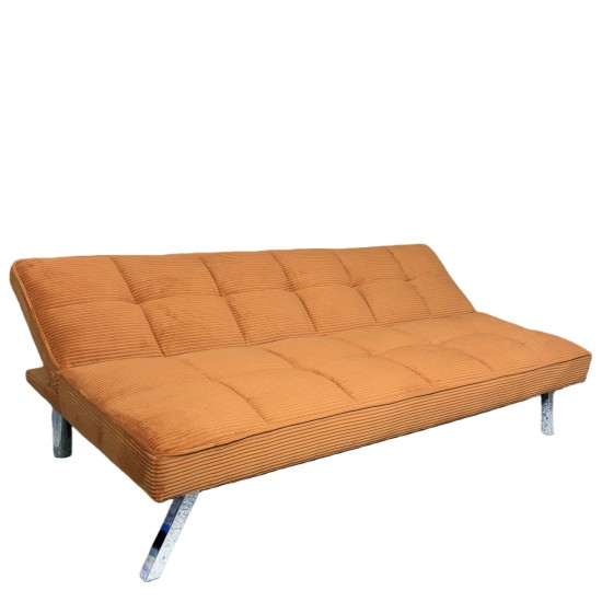 Καναπές Κρεβάτι  ELVORE Κεχριμπάρι Ύφασμα/Ξύλο 190x83x74cm