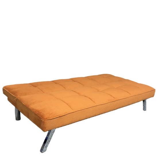 Καναπές Κρεβάτι  ELVORE Κεχριμπάρι Ύφασμα/Ξύλο 190x83x74cm