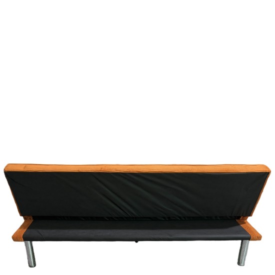 Καναπές Κρεβάτι  ELVORE Κεχριμπάρι Ύφασμα/Ξύλο 190x83x74cm