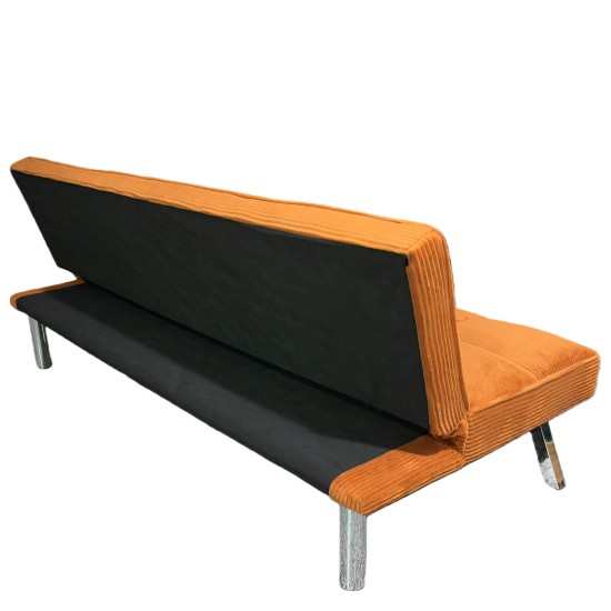 Καναπές Κρεβάτι  ELVORE Κεχριμπάρι Ύφασμα/Ξύλο 190x83x74cm