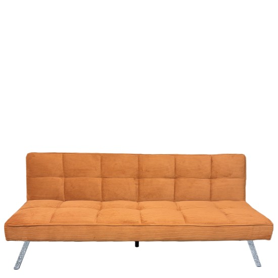 Καναπές Κρεβάτι  ELVORE Κεχριμπάρι Ύφασμα/Ξύλο 190x83x74cm