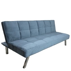 Καναπές Κρεβάτι  ELVORE Μπλε Ύφασμα/Ξύλο 190x83x74cm
