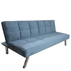 Καναπές Κρεβάτι  ELVORE Μπλε Ύφασμα/Ξύλο 190x83x74cm
