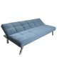 Καναπές Κρεβάτι  ELVORE Μπλε Ύφασμα/Ξύλο 190x83x74cm