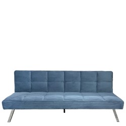 Καναπές Κρεβάτι  ELVORE Μπλε Ύφασμα/Ξύλο 190x83x74cm