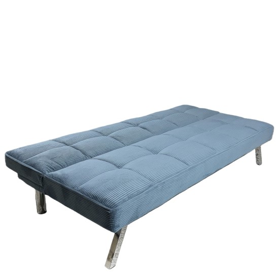 Καναπές Κρεβάτι  ELVORE Μπλε Ύφασμα/Ξύλο 190x83x74cm