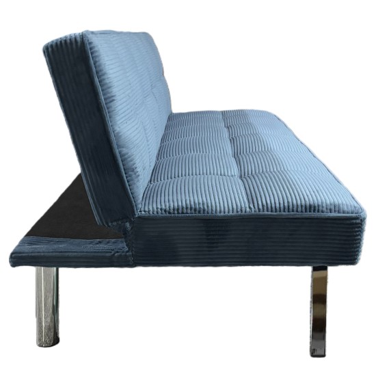 Καναπές Κρεβάτι  ELVORE Μπλε Ύφασμα/Ξύλο 190x83x74cm