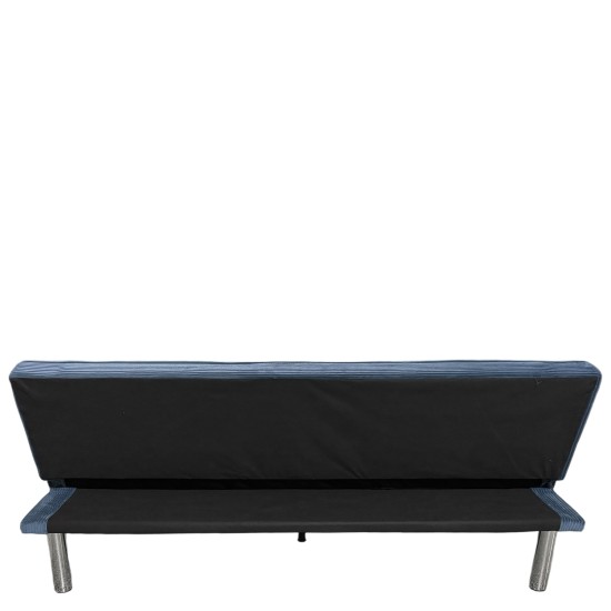 Καναπές Κρεβάτι  ELVORE Μπλε Ύφασμα/Ξύλο 190x83x74cm