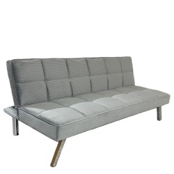 Καναπές Κρεβάτι  ELVORE Γκρι Ύφασμα/Ξύλο 190x83x74cm