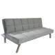 Καναπές Κρεβάτι  ELVORE Γκρι Ύφασμα/Ξύλο 190x83x74cm