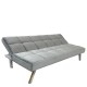 Καναπές Κρεβάτι  ELVORE Γκρι Ύφασμα/Ξύλο 190x83x74cm